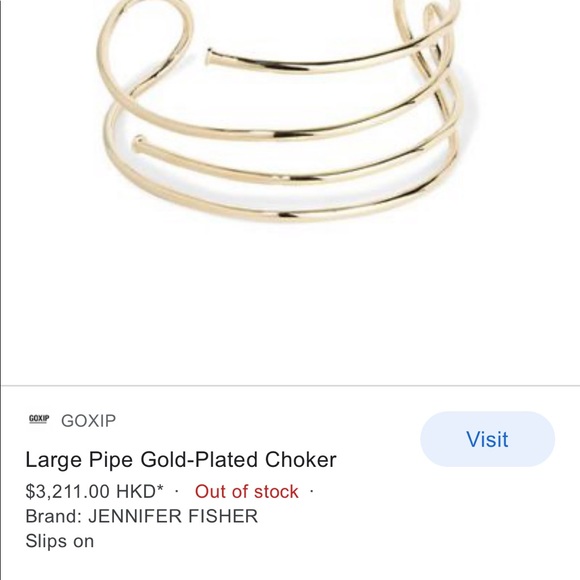 Brand new Large Pipe Jennifer fisher Choker - Picture 3 of 4